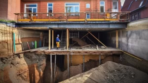 Concrete usage in Underpinning Townhomes in Toronto